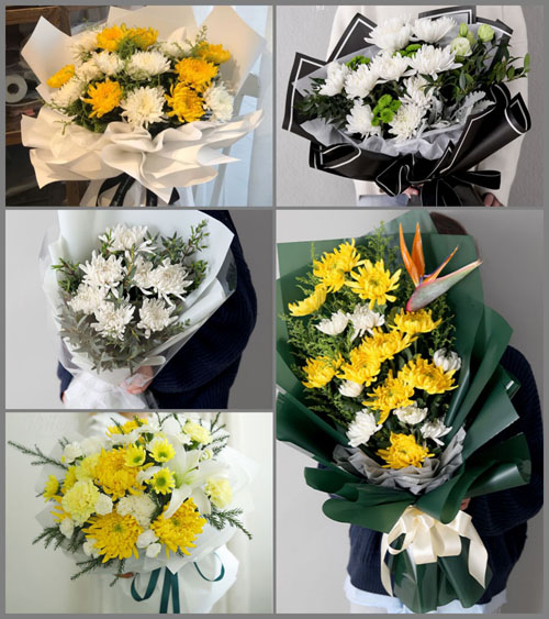 贵州六盘水水城县鸡场镇凹子村白事花束代送